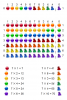 Dozenal Multiplications of 7 - Shiny Color Ball Towers.png