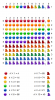 Dozenal Multiplications of Hayer - Shiny Color Ball Towers.png